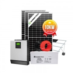  10 کیلو وات شبکه برق خورشیدی خاموش