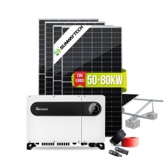 کیت پنل خورشیدی 50-80 کیلووات برای کل خانه - متصل به شبکه با WiFi